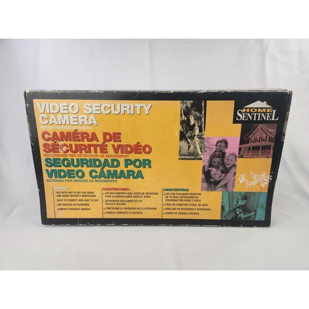 Vintage Rare Video Security OS 100 RCA Camera HOME SENTINEL Box Set Cable Works!